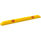Park and guide barrier | 1.65 m, yellow with red reflectors, made of HDPE, | 4 red prismatic reflectors pre-assembled, | 3 holes for screwing on